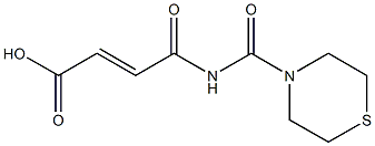 4-oxo-4-(thiomorpholin-4-ylcarbonylamino)but-2-enoic acid 구조식 이미지