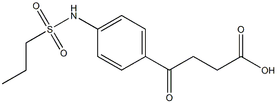 4-oxo-4-[4-(propane-1-sulfonamido)phenyl]butanoic acid 구조식 이미지