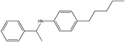 4-pentyl-N-(1-phenylethyl)aniline Structure