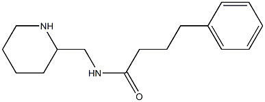 4-phenyl-N-(piperidin-2-ylmethyl)butanamide 구조식 이미지