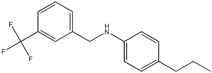 4-propyl-N-{[3-(trifluoromethyl)phenyl]methyl}aniline 구조식 이미지