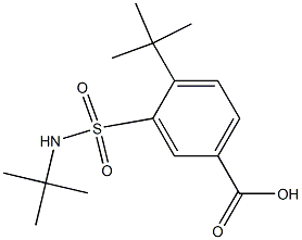 4-tert-butyl-3-[(tert-butylamino)sulfonyl]benzoic acid 구조식 이미지