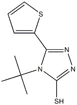 4-tert-butyl-5-(thiophen-2-yl)-4H-1,2,4-triazole-3-thiol Structure