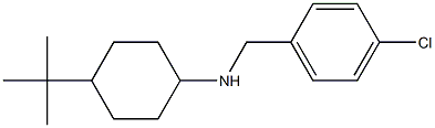 4-tert-butyl-N-[(4-chlorophenyl)methyl]cyclohexan-1-amine Structure