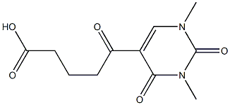 5-(1,3-dimethyl-2,4-dioxo-1,2,3,4-tetrahydropyrimidin-5-yl)-5-oxopentanoic acid 구조식 이미지