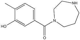5-(1,4-diazepan-1-ylcarbonyl)-2-methylphenol 구조식 이미지