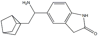 5-(1-amino-2-{bicyclo[2.2.1]heptan-2-yl}ethyl)-2,3-dihydro-1H-indol-2-one 구조식 이미지