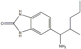 5-(1-amino-2-methylpentyl)-2,3-dihydro-1H-1,3-benzodiazol-2-one 구조식 이미지