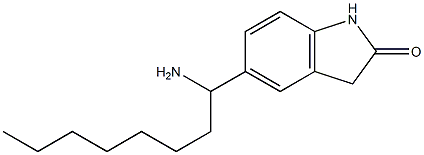 5-(1-aminooctyl)-2,3-dihydro-1H-indol-2-one 구조식 이미지