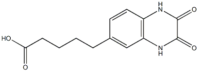 5-(2,3-dioxo-1,2,3,4-tetrahydroquinoxalin-6-yl)pentanoic acid Structure