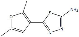 5-(2,5-dimethylfuran-3-yl)-1,3,4-thiadiazol-2-amine Structure