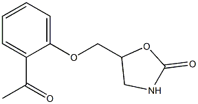 5-(2-acetylphenoxymethyl)-1,3-oxazolidin-2-one 구조식 이미지