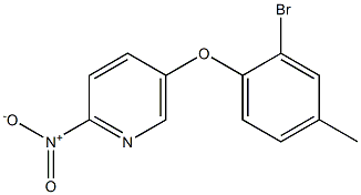 5-(2-bromo-4-methylphenoxy)-2-nitropyridine 구조식 이미지