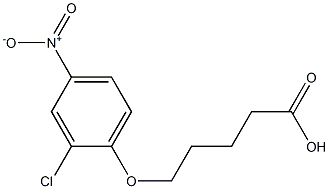 5-(2-chloro-4-nitrophenoxy)pentanoic acid Structure