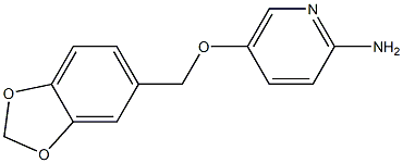 5-(2H-1,3-benzodioxol-5-ylmethoxy)pyridin-2-amine 구조식 이미지