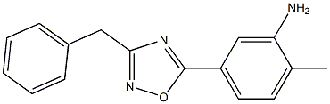 5-(3-benzyl-1,2,4-oxadiazol-5-yl)-2-methylaniline Structure
