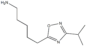 5-(3-isopropyl-1,2,4-oxadiazol-5-yl)pentan-1-amine Structure