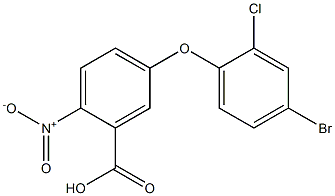 5-(4-bromo-2-chlorophenoxy)-2-nitrobenzoic acid 구조식 이미지