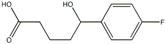 5-(4-fluorophenyl)-5-hydroxypentanoic acid 구조식 이미지