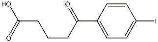 5-(4-iodophenyl)-5-oxopentanoic acid 구조식 이미지