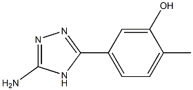 5-(5-amino-4H-1,2,4-triazol-3-yl)-2-methylphenol 구조식 이미지