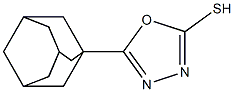 5-(adamantan-1-yl)-1,3,4-oxadiazole-2-thiol 구조식 이미지