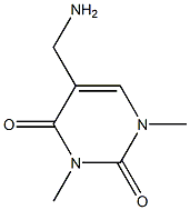 5-(aminomethyl)-1,3-dimethyl-1,2,3,4-tetrahydropyrimidine-2,4-dione 구조식 이미지