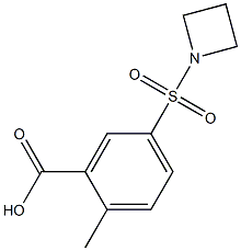 5-(azetidin-1-ylsulfonyl)-2-methylbenzoic acid 구조식 이미지