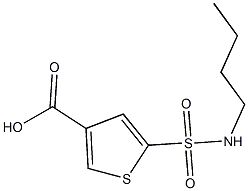 5-(butylsulfamoyl)thiophene-3-carboxylic acid Structure