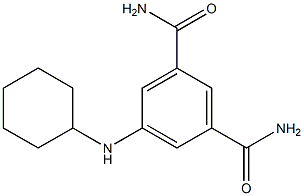 5-(cyclohexylamino)benzene-1,3-dicarboxamide 구조식 이미지