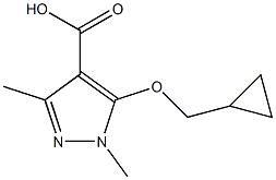 5-(cyclopropylmethoxy)-1,3-dimethyl-1H-pyrazole-4-carboxylic acid Structure