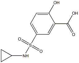 5-(cyclopropylsulfamoyl)-2-hydroxybenzoic acid Structure