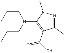 5-(dipropylamino)-1,3-dimethyl-1H-pyrazole-4-carboxylic acid 구조식 이미지