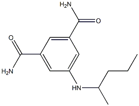 5-(pentan-2-ylamino)benzene-1,3-dicarboxamide 구조식 이미지