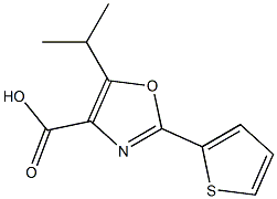 5-(propan-2-yl)-2-(thiophen-2-yl)-1,3-oxazole-4-carboxylic acid Structure