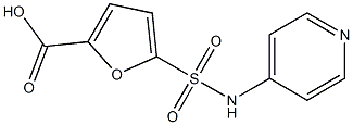 5-(pyridin-4-ylsulfamoyl)furan-2-carboxylic acid 구조식 이미지