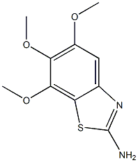 5,6,7-trimethoxy-1,3-benzothiazol-2-amine 구조식 이미지