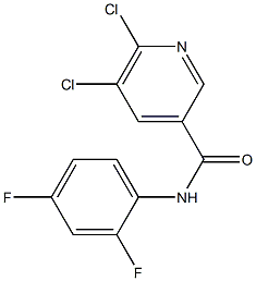 5,6-dichloro-N-(2,4-difluorophenyl)pyridine-3-carboxamide 구조식 이미지