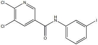 5,6-dichloro-N-(3-iodophenyl)pyridine-3-carboxamide Structure