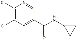 5,6-dichloro-N-cyclopropylpyridine-3-carboxamide Structure