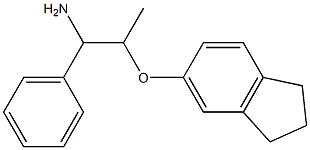 5-[(1-amino-1-phenylpropan-2-yl)oxy]-2,3-dihydro-1H-indene Structure