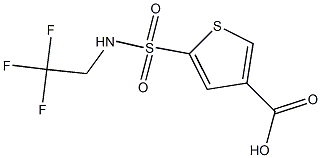 5-[(2,2,2-trifluoroethyl)sulfamoyl]thiophene-3-carboxylic acid Structure