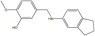 5-[(2,3-dihydro-1H-inden-5-ylamino)methyl]-2-methoxyphenol Structure