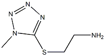 5-[(2-aminoethyl)sulfanyl]-1-methyl-1H-1,2,3,4-tetrazole 구조식 이미지