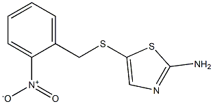 5-[(2-nitrobenzyl)thio]-1,3-thiazol-2-amine 구조식 이미지