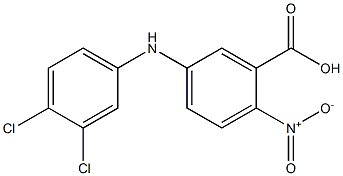 5-[(3,4-dichlorophenyl)amino]-2-nitrobenzoic acid 구조식 이미지