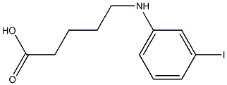 5-[(3-iodophenyl)amino]pentanoic acid 구조식 이미지