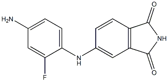 5-[(4-amino-2-fluorophenyl)amino]-2,3-dihydro-1H-isoindole-1,3-dione 구조식 이미지