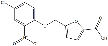 5-[(4-chloro-2-nitrophenoxy)methyl]-2-furoic acid Structure