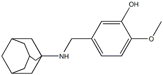 5-[(adamantan-1-ylamino)methyl]-2-methoxyphenol Structure